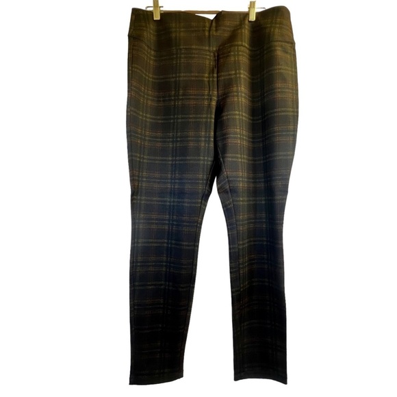 Ricki's Women's Leggings XL Regular Plaid Yellow Red - Picture 1 of 15